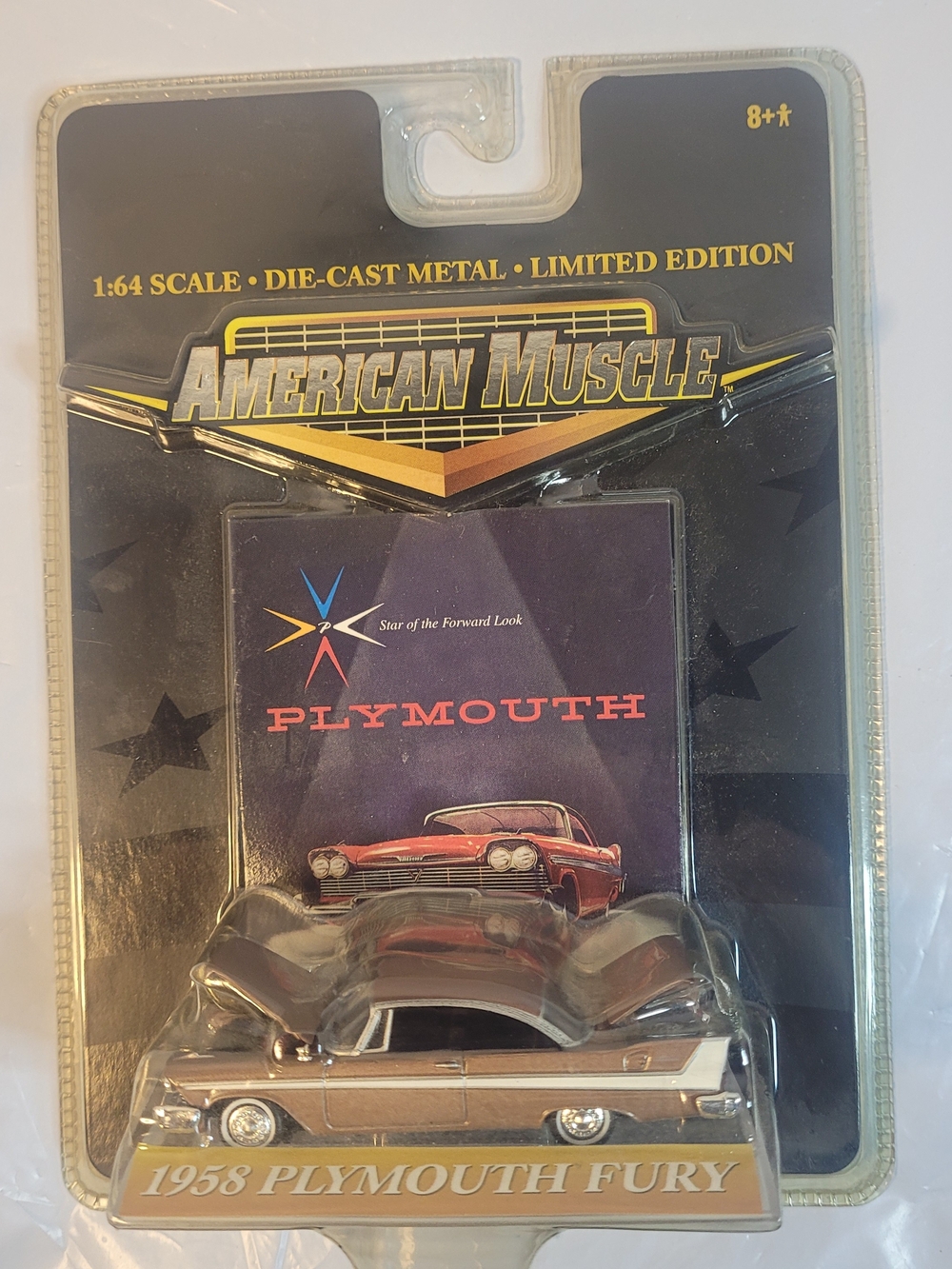 Ertl American Muscle 1958 Plymouth Fury Muscle Car 1:64. B16 (Aa)